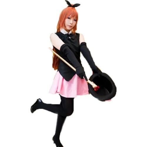 Saint Tail Meimi Haneoka Cosplay Costume with pant and hat and gloves velvet made 11