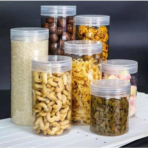 Kitchen Storage Tank Food Container Cookie Jar Sealing Food Sealed Glass Tank Kitchen Miscellaneous Grain Transparent Organizer