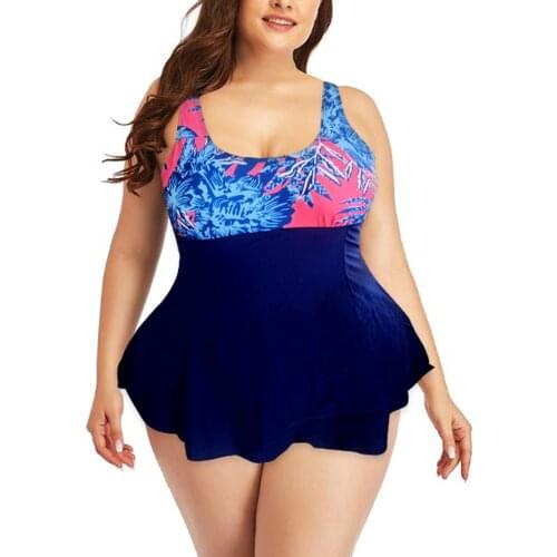 Swimming suit for women Bikini 2021 mujer Floral Print Bikini Set Swimming Two Piece Swimsuits Plus size Swimwear Beach Suit