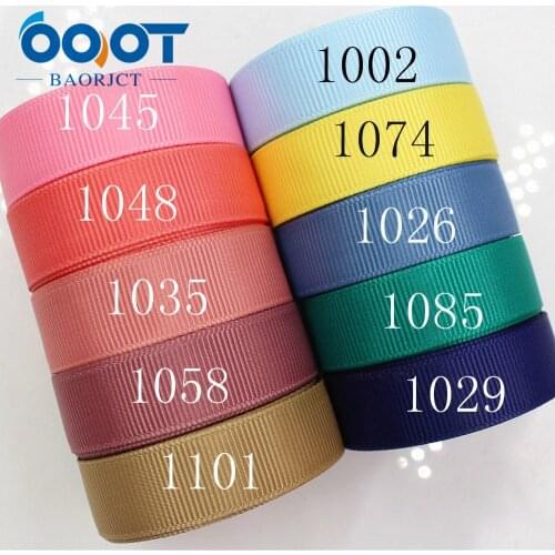 OOOT BAORJCT 1760611 16mm Solid Color Ribbons Thermal transfer Printed grosgrain Wedding Accessories DIY handmade material