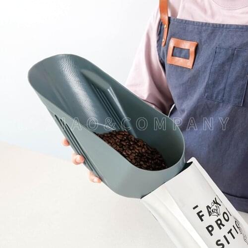 Watchget Coffee Bean Shovels Large Capacity 1KG Baking Packing tool Plastic Coffee Bean Scoops Display Tray Kitchen Tools