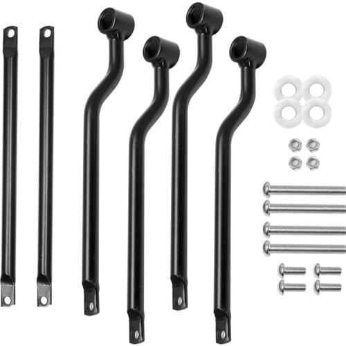 Motorcycle Black Universal Saddle Bag Support Bars Mounts Bracket Side Luggage For Kawasaki Honda Yamaha Suzuki Harley