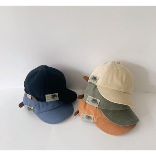 New Kids Solid Color Children Snapback Caps Baseball Cap Spring Summer Hip Hop Boy Girl Baby Hats For 2-4 Years Old