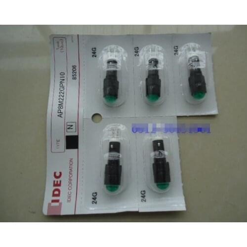 Original new 100% 8 hole indicator AP8M222G/R/Y/W/A button switch