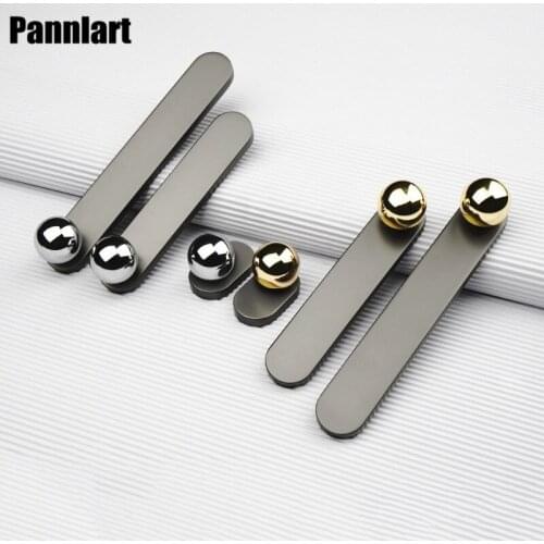 Pannlart 1 Pc Simple Cabinet Door Handle Zinc Alloy Drawer Knobs Wardrobe Cupboard Door Pulls European Furniture Handle Hardware
