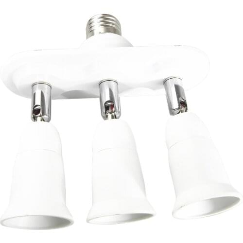 PBT 1 to 3/4/5 Adjustable E27 Base Lamp Bulb Adapter Socket Splitter 100-230V