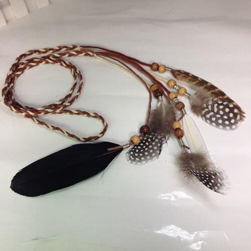 New Style Feathers Headband Hair Rope Headdress Headwear Tribal Hippie Party New Hair Accessories