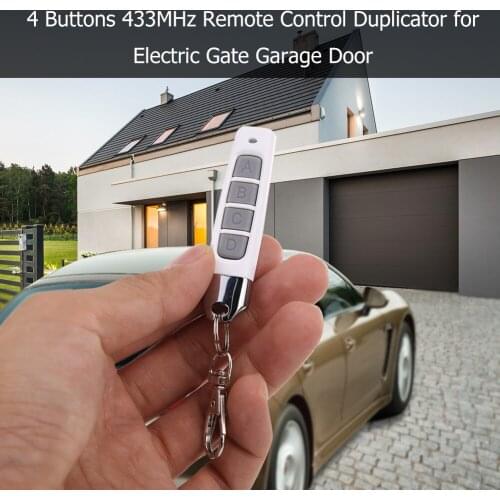 433MHZ Remote Control 4 Channe Garage Gate Door Opener Remote Control Duplicator Clone Cloning Code Car Key