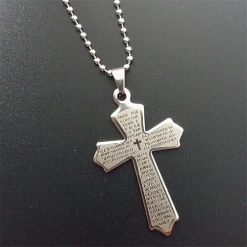 RONGQING 10pcs/lot Starlord Initial Cross necklace cosplay For Women Men Personalized Gift religion Jewelry 2018 NEW