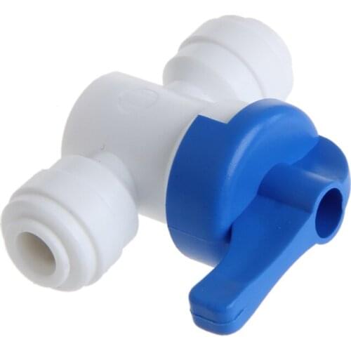YYSD Ball Valve 6mm 1/4" Tube OD Port Plastic Water System Loop Connector