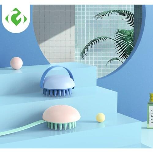 Silicone Head Body Scalp Massage Brush Comb Shampoo Hair Washing Comb Shower Brush Bath Spa Slimming Massage Brush GUANAYO