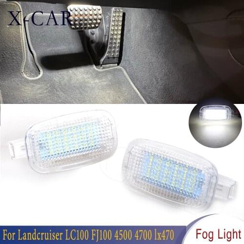 X-CAR 1Pair LED Make Up Mirror Lamp Footwell Light For Mercedes-Benz R230 W204 W212 W207 W221 W216 W251 W164 W463 X164 X204 C197