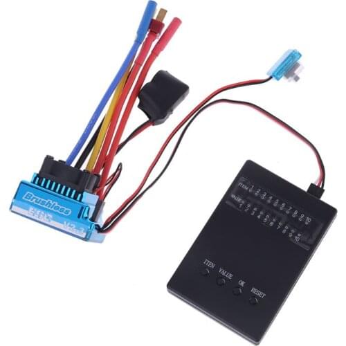 Waterproof 45A 60A 80A 120A Brushless ESC Electric Speed Controller Dust-proof for 1/8 1/10 1/12 RC Car Crawler RC Boat Part