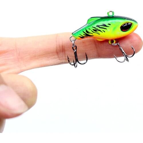 1Pcs VIB Sinking Fishing Lure 3.4cm 5g Crankbaits Artificial Hard Bait All Depth Winter Ice Fishing Tackle