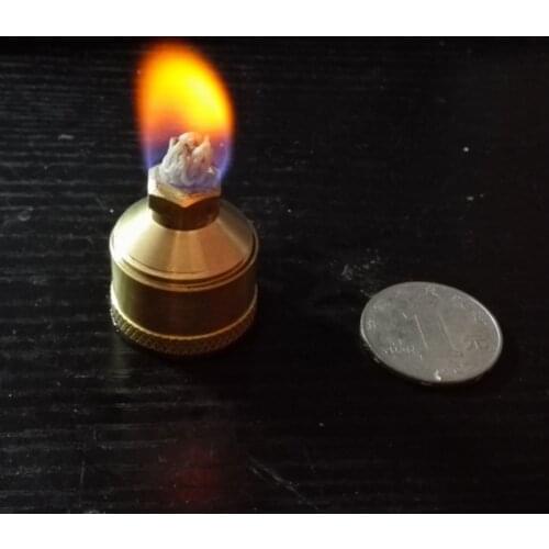25.51 x 27.43mm 6ml Brass Alcohol Burner Heating Alcohol Lamp for Stirling Engine External Combustion Engine Model
