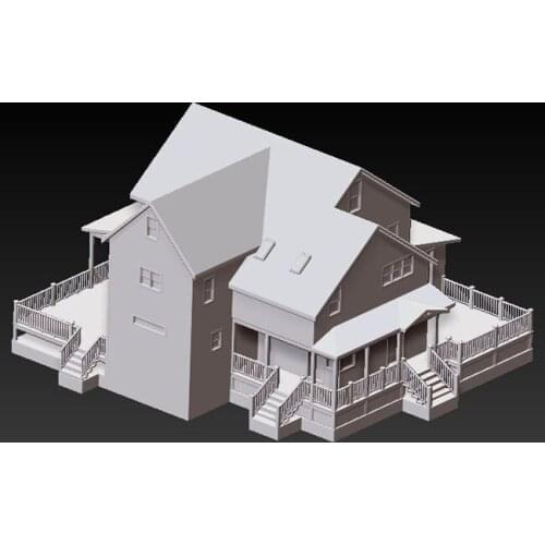 3d model for cnc or 3d printer in STL file format -Country villa