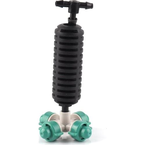 5-30sets Agriculture Irrigation System Atomized sprinkler Kits 6mm Green Foggy Sprinkler Irrigation 4/7mm Hose Connector