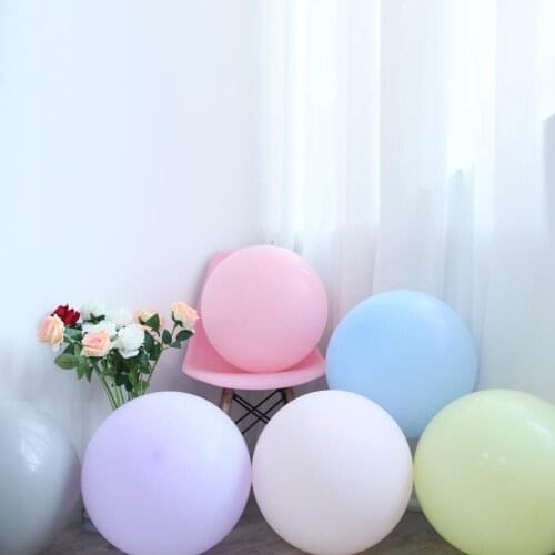 5pcs 24inch Pastel Round Latex Balloons Inflatable Helium Macaron Balloons For Wedding Birthday Baby Shower Arch Decoration