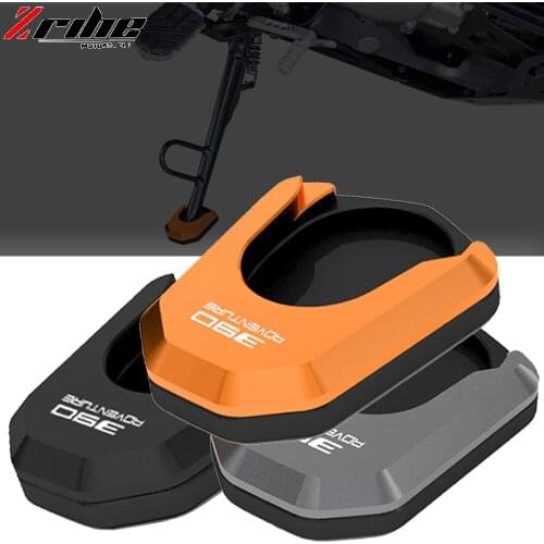 Motorcycle Accessories Aluminum Kickstand Enlarge Plate Side Stand Extension Pad Foot shelf For 390 ADV Adventure 2019 2020 2021
