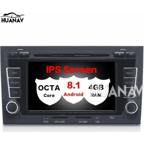 Car DVD CD player GPS Navigation For Audi A4 S4 RS4 2003-2012 multimedia player 2 din radio Head unit Android 8.1 4GB+32GB