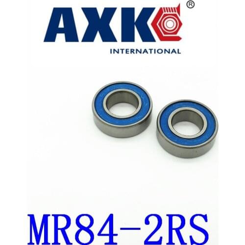 Axk 50 Pcs Miniature Bearing Wml4008-2rsx, L-840-2rs,mr84-2rs,wbc4-8-2rsa 4x8x3mm Shigh Precision Blue Rubber Seal Cover