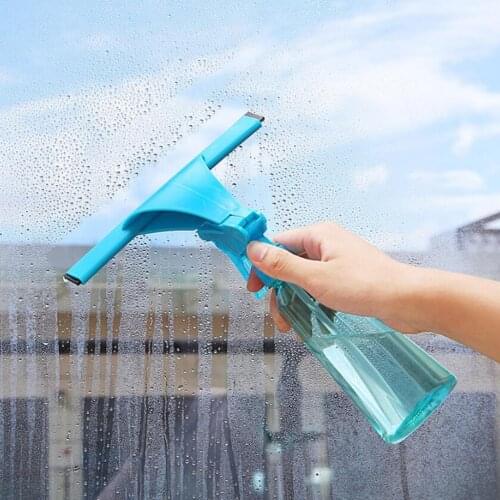 Household Squeegee Wiper Bathroom Mirror Cleaner With Watering Can