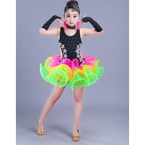 Cha Cha Rumba Samba tango salsa latin dance dress women competition dancing dresses latin kids ballroom for children ladies
