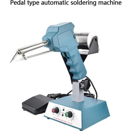 HCT-80 Foot-Operated Soldering Machine 80W Green Soldering Gun Automatic Soldering Machine Adjustable Constant Temperature