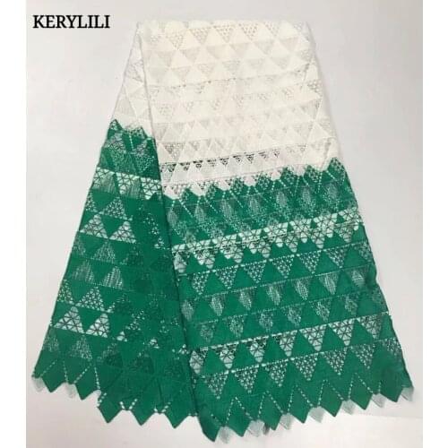 KER YLILI Latest African Cord Lace Fabric Nigerian Sewing Mesh Embroidery Guipure Lace Fabric New Arrival Party Dress KRL-1301