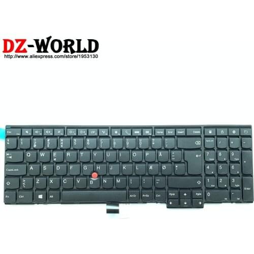 New DK Danmark Danish Keyboard for Lenovo Thinkpad P50S T560 W540 T540P W541 T550 W550S L540 L560 Teclado 04Y2435 04Y2357