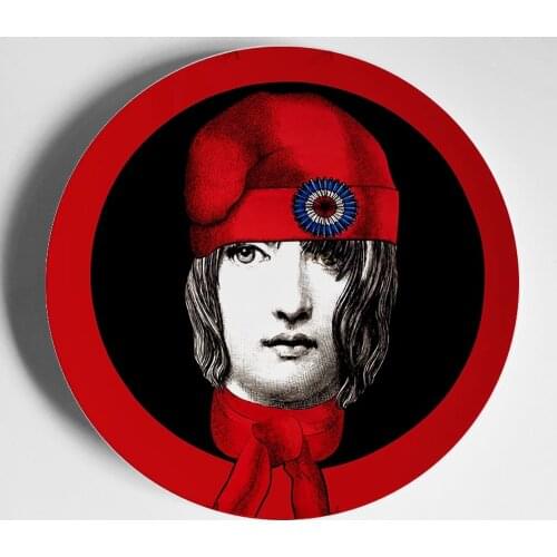 Fashion Deco Wall Hook Plates Beauty Illustration Hanging Decorative Craft Dishes Home/hotel/bar Background Adornment Plate