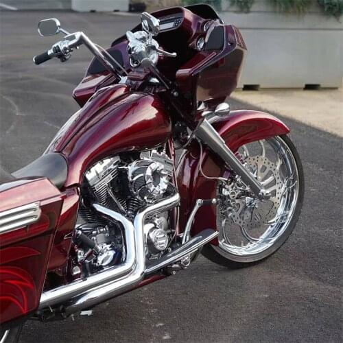 Motorcycle CNC chromium Drift Air Filter Cleaner Kit for Harley Touring Electra Glide Road Glide Street Glide Road King 17-20