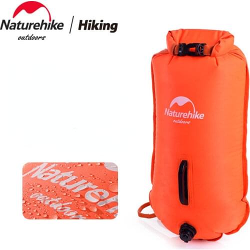 Naturehike Three-layer Inflatable Waterproof Bag Independent Double Airbag Drifting Bag Swimming Bag Beach Floating Bag Copycat