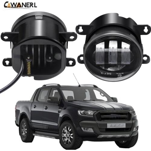 Fog Light Assembly For Ford Ranger 2005-2015 Car Front Bumper LED Fog Lamp Daytime Running Light White Amber 30W 4000LM 12V