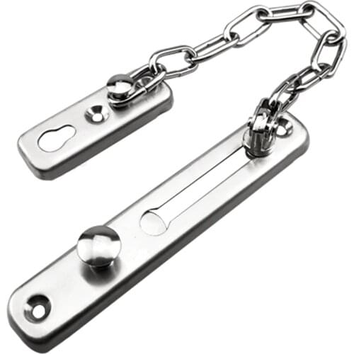 Stainless Steel Anti-theft Door Chain Hotel Home Anti-theft Push-pull Door Chain Anti-theft Door Chain Door Bolt Lock