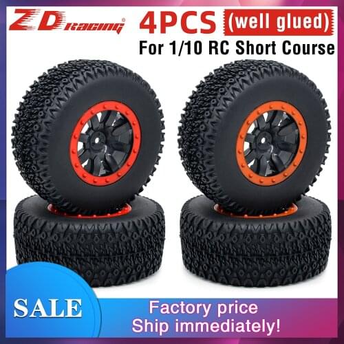 110mm RC Car Rubber Tires Wheel Rim for 1/10 Short Course Truck ARRMA SENTON 4X4 550 MEGA XLH 9125 Traxxas Slash HPI Redcat HSP
