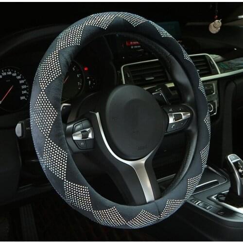 Luxury Crystal Colorful Rhinestone Car Steering Wheel Covers Diamante Rhinestone Car Covered Steering-Wheel Plush Accessories