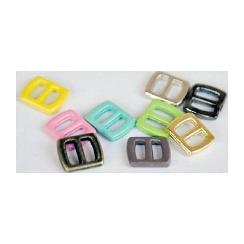 Mixed color Diy bjd blyth doll shoes and bag accessories mini ultra-small Japanese word buckle belt buckle 16pcs/lot