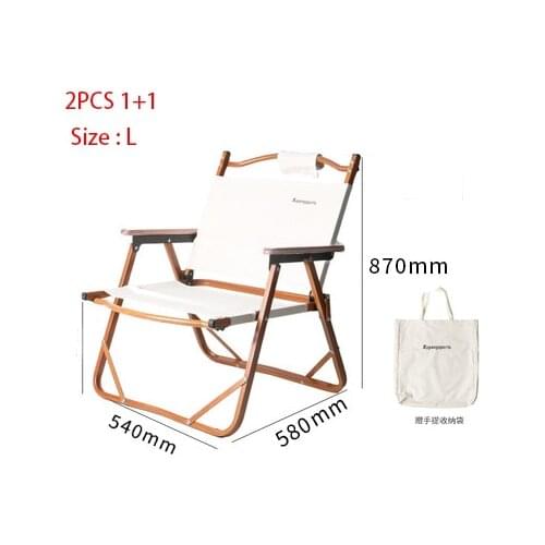 2PCS For Adults Outdoor Fishing Chairs, Natural Sofa Camping Chair For Garden Party &BBQ Camp Seat
