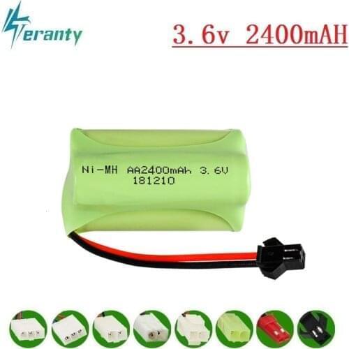 T Model ) 3.6v 2400mah NiMH Battery For Rc toy Car Tanks Trains Robot Boat Gun Ni-MH AA 700mah 3.6v Rechargeable Battery 1Pcs