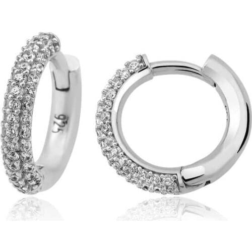 Tevuli 925 Sterling Silver White Ring Womens Earrings