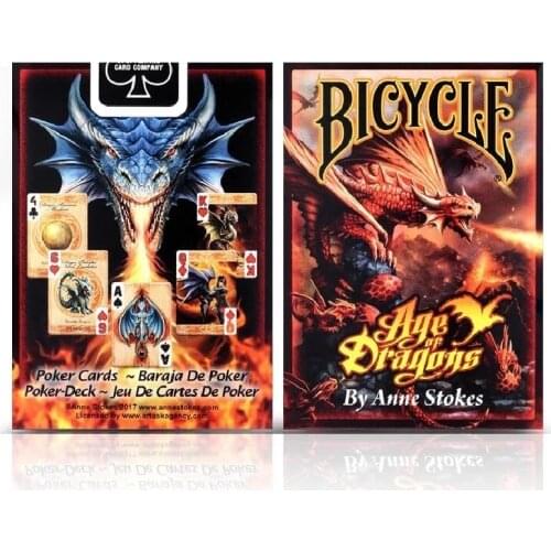 Bicycle Age Of Dragons Playing Cards Magic Cards anne stoke Deck Poker Size Limited Edition Deck Magic Tricks Magia Props