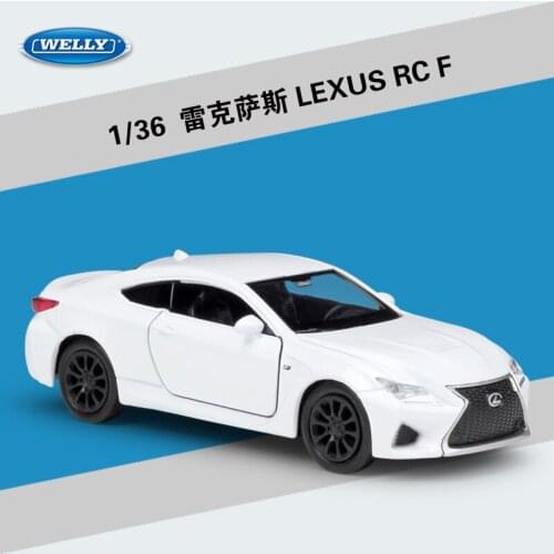 WELLY 1: 36 Lexus RC F Simulation Diecast Alloy Car Model Pull Back Vehicle Toy Souvenir Collection Ornaments Display Gift