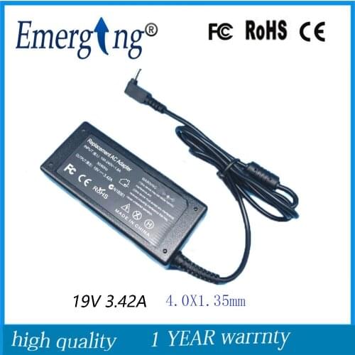 19V 3.42A 4.0x1.35mm Charger Power Supply AC Laptop Adapter For Asus UX30 UX42VS U38N ADP