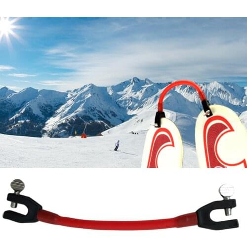 Winter Sports Ski Tip Connector Safe Skiing Outdoor Elastic Clip Ski Beginners Training Easy Wedge Speed Control Kid Protection