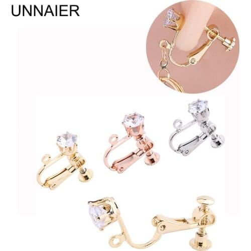 Spiral ear clip female invisible painless diamond ear clip artifact no hole high sense earrings change ear clip converter