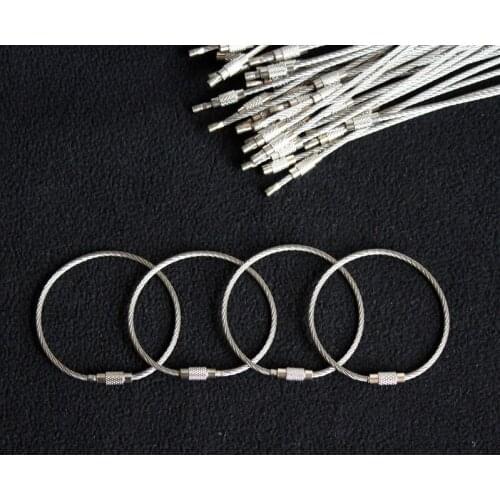 10 pcs 15CM/11CM(length) O ring Stainless Steel Keyrings bag hook Connector Keys Holder Round open ring Key Ring for DIY accesso