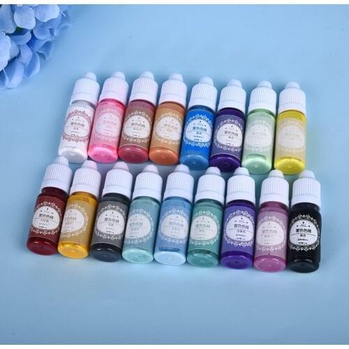17 Color/Set Liquid Resin Pigments For DIY Resin Mold Crafts Colorant Epoxy Jewelry Making Accessories Dye