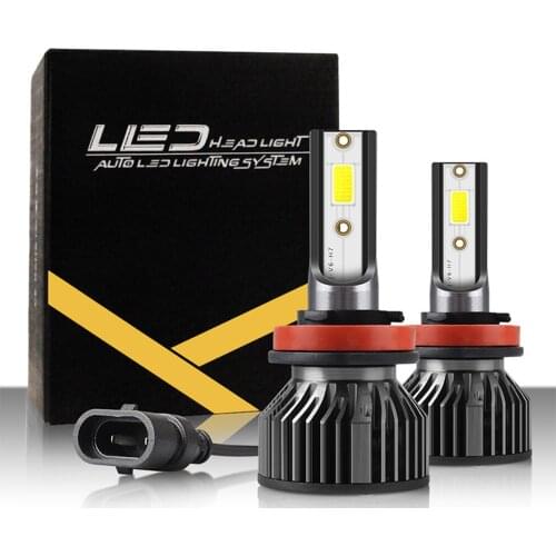 2pcs 38W 6000LM Car LED Headlight Bulbs Kit IP68 Waterproof Headlamp DC 9-36V DOB LED Chip Auto Headlights