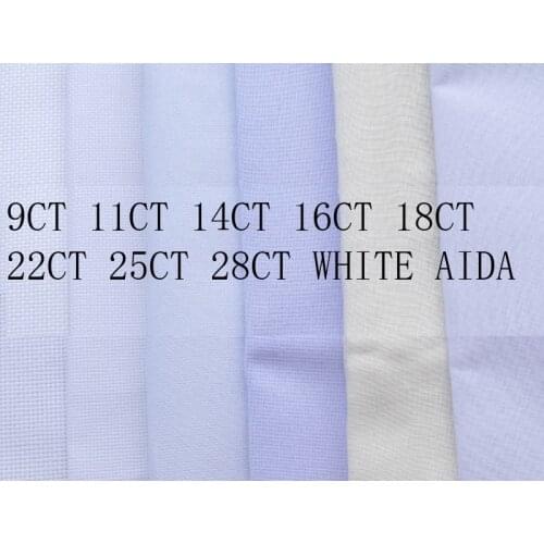 22ct 25ct 28ct 18ct 16ct 11ct 9ct Aida cloth cross stitch fabric canvas stitching embroidery craft